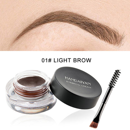 Unleash Your Brow Brilliance with HANDAIYAN's 12-Color Waterproof Eyebrow Dyeing Cream
