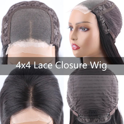 4x4 Indian Straight Wig