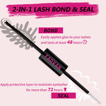 DIY Segmented Eyelash Extension Bond and Sealer- Long Lasting, Quick Dry Lash Bond/Sealer 10ML